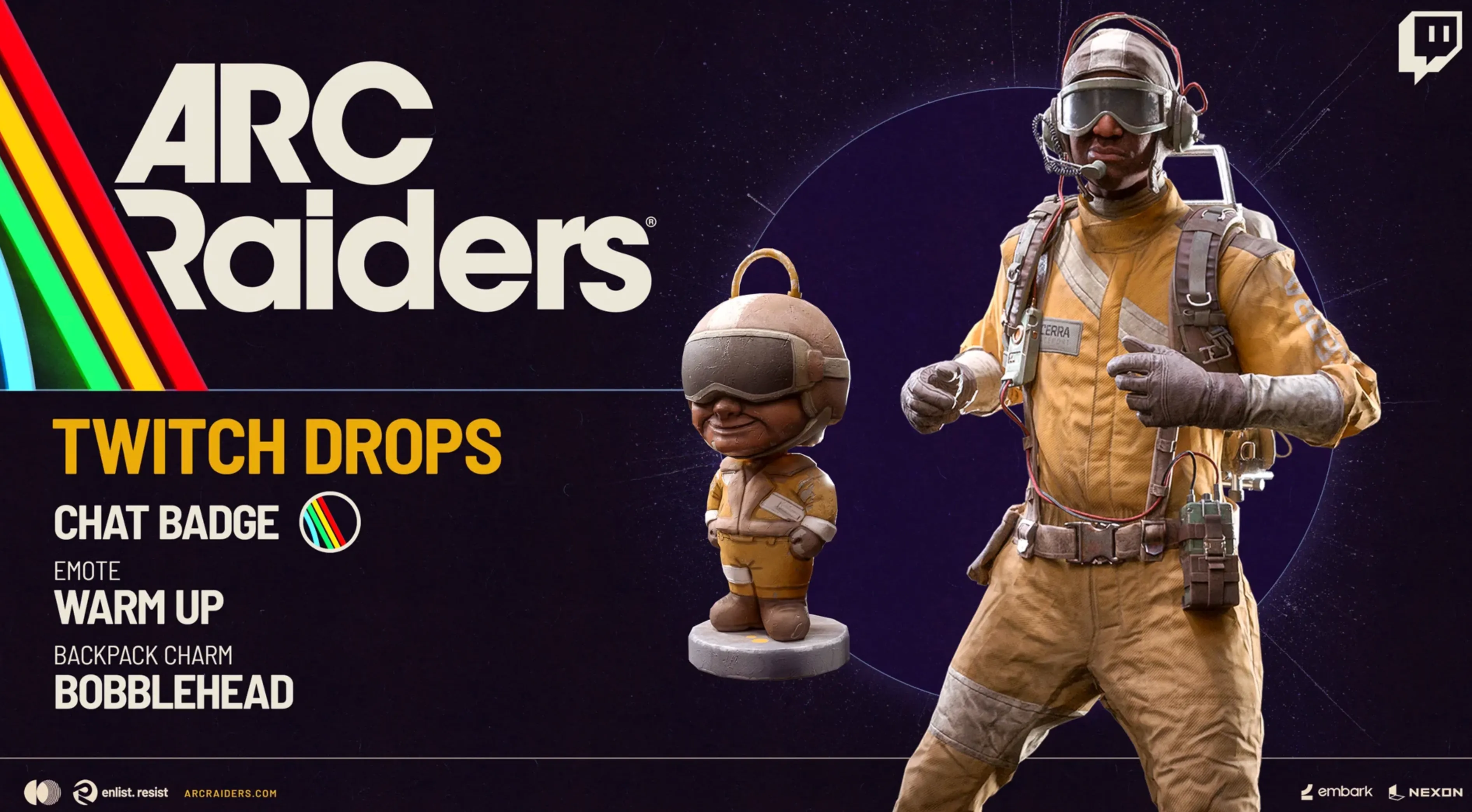 arc raiders drops twitch